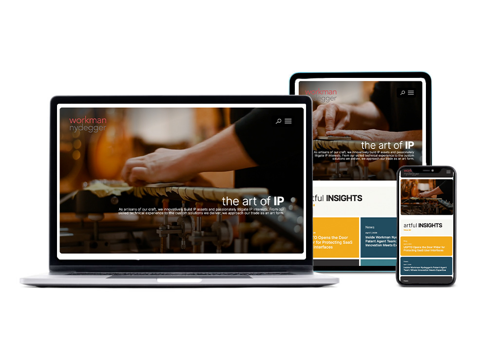 Workman Nydegger website screenshots